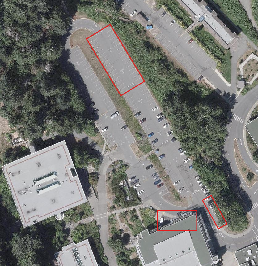 Parking Lot N remaining part repainting